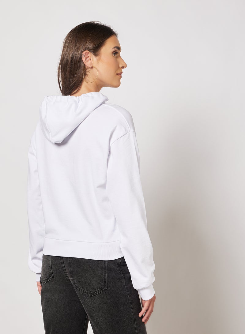 NA-KD - FRIENDS Graphic Hoodie White - Image 1