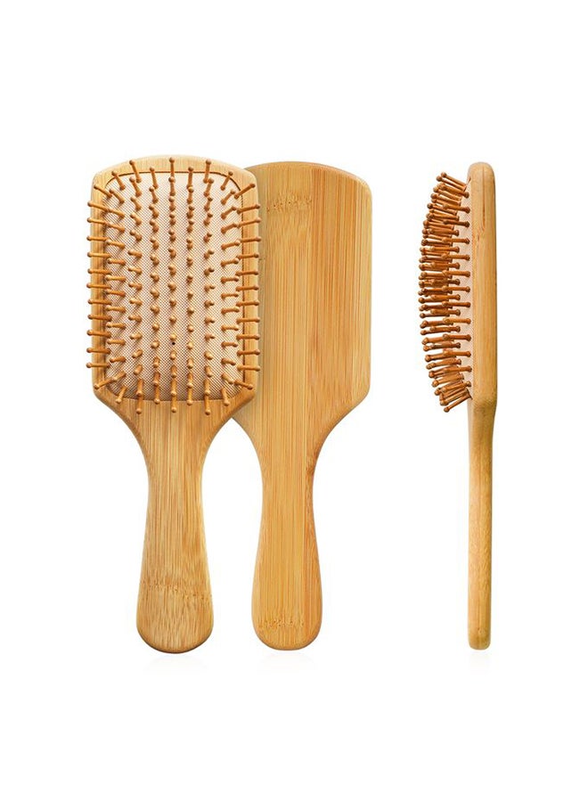 Generic Wooden Hair Medical Brush For Long And Healthy Hair Beige  - Image 1