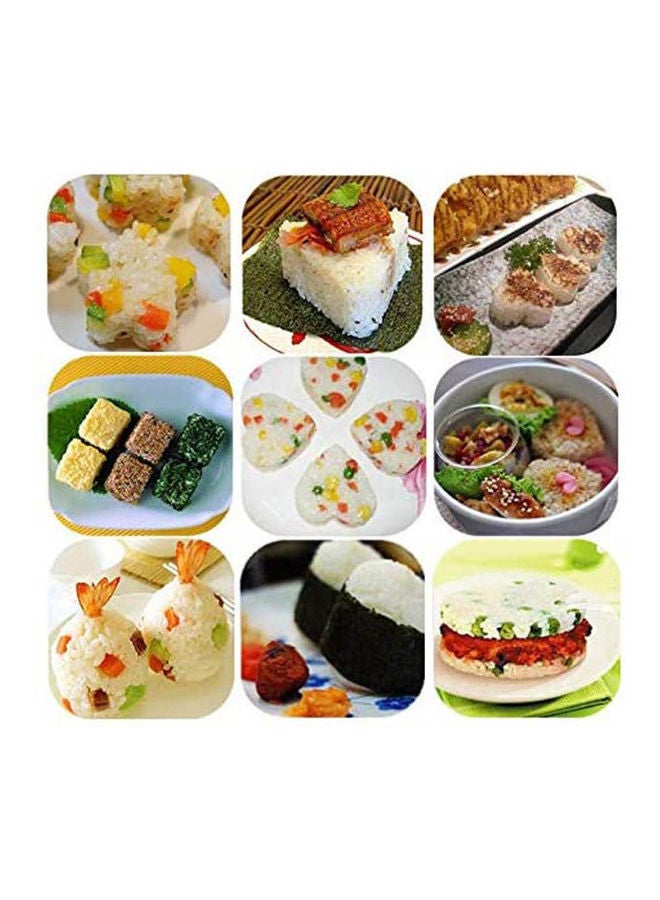 5 Pieces Pentagram Plastic Cookie Cutter Mold Set Multicolour - Image 2