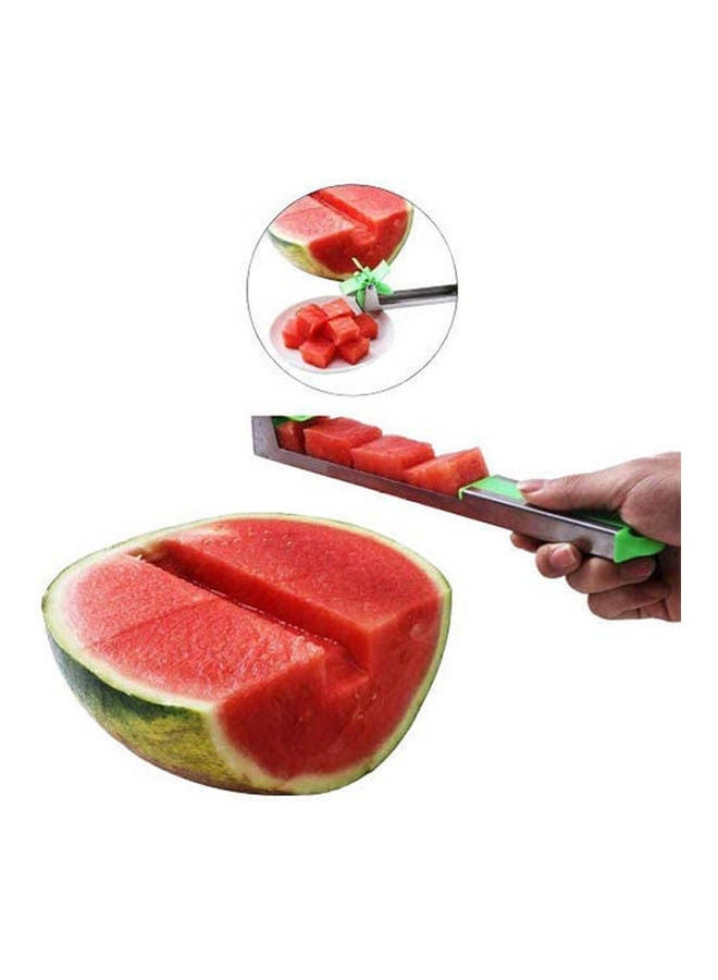 Generic - Stainless Steel Watermelon Cube Shape Cutter Multicolour - Image 1