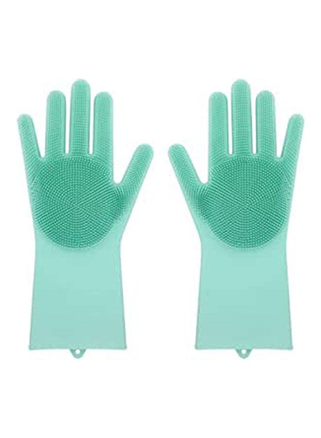 Dishwashing Cleaning Gloves Green 19.3 x 14.8 x 3.9cm - Image 1