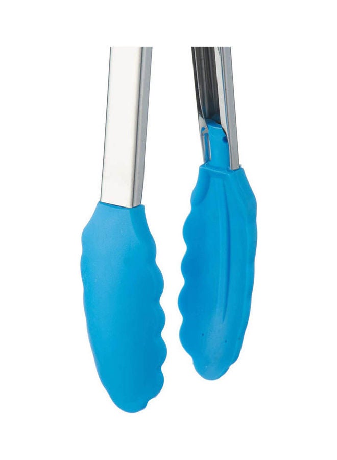 كيتشين وير Kitchen Ware Silicon Tongs With Stainless Steel Handle Blue - Image 2