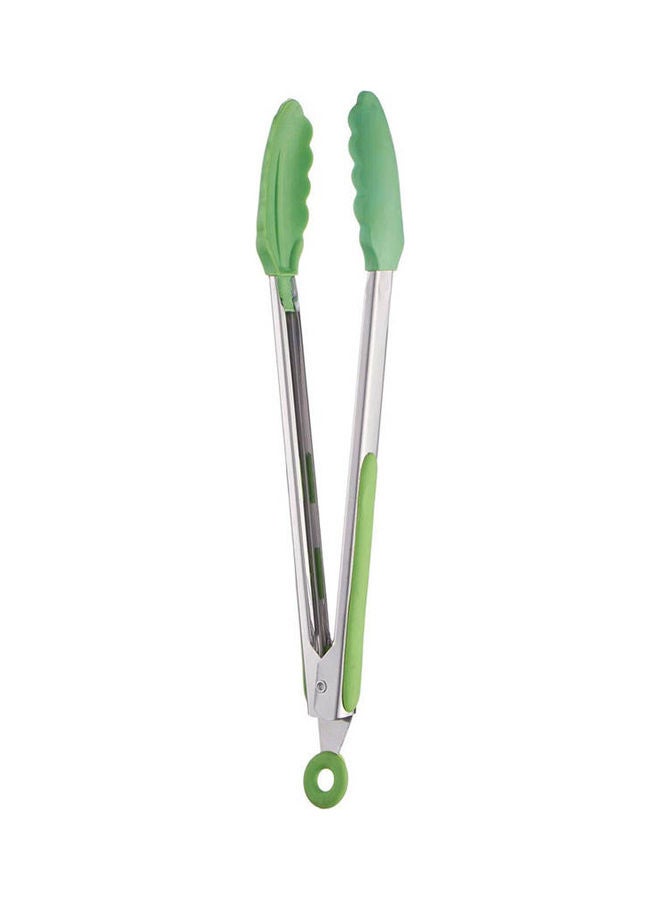 كيتشين وير Kitchen Ware Silicon Tongs With Stainless Steel Handle Green - Image 1