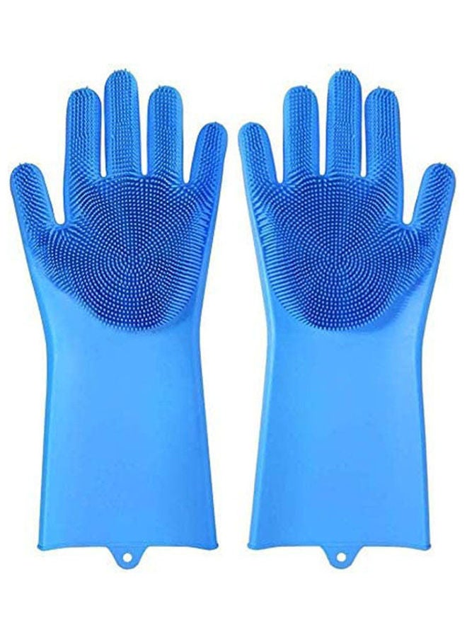 Magic Silicone Gloves Heat Resistant Blue 17.4 x 14.7 x 4.8cm - Image 1