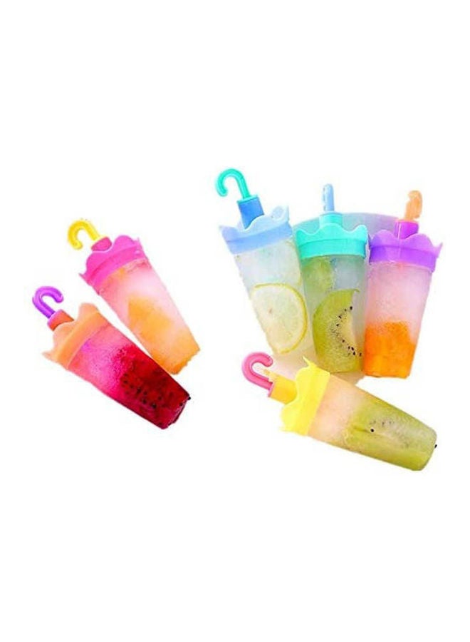 Set Of 6 Popsicle Molds Ice Pop Makers Multicolour 14.8 x 14 x 11.4cm - Image 2