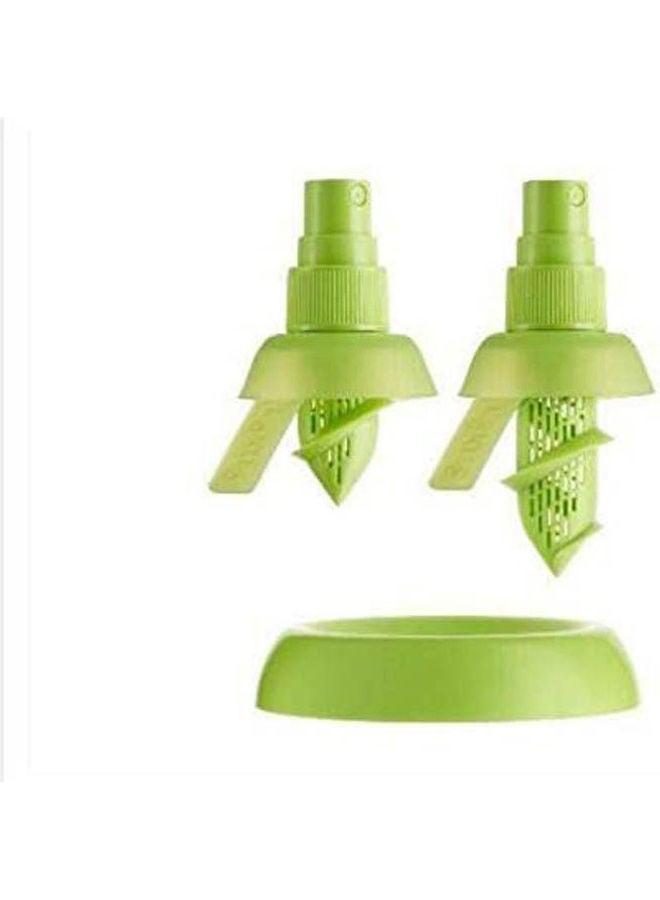 Lemon Juice Sprayer Mini Squeezer Set Green 22.6 x 11 x 3.8cm