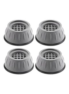 Generic 4Pcs Washing Machine Pads Washer Anti Vibration Pads Anti Walk Silent Feet Silicone Foot Pads (4Pcs) Grey  - Image 1