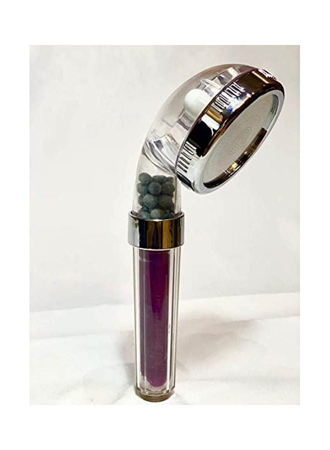 Ion-Free Shower Filter Head With Aroma Lavender Silver 21.8 x 12 x 5.6cm 