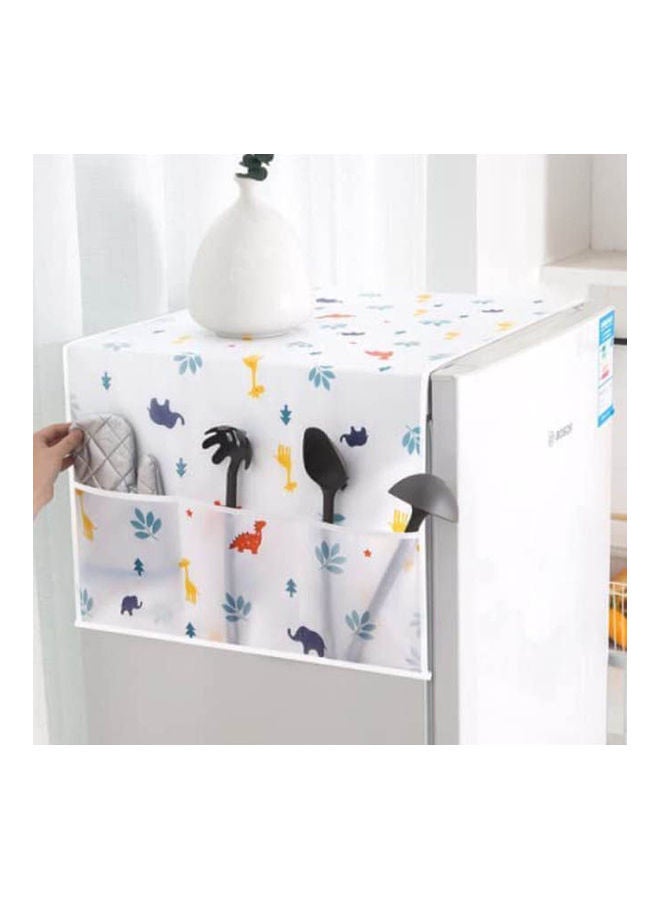 1Pcs Peva Refrigerator Dust Proof Cover Washing Machine Waterproof Cover With Storage Pocket Multicolour 62 X 180cm - v1650542086/N53232166A_1