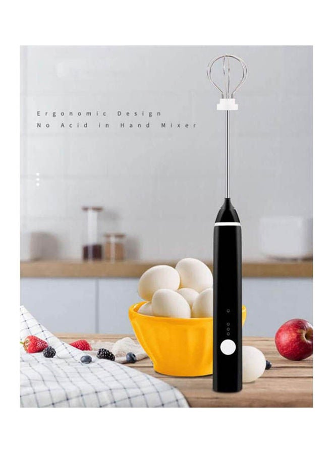 Generic - Manual Foam Ice Cream Machine With Milk Frother Black - Image 1