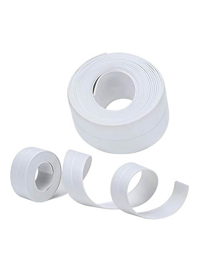2Pcs Tub And Wall Caulk Strip Kitchen Caulk Tape White 3.8x3.2cm - Image 1