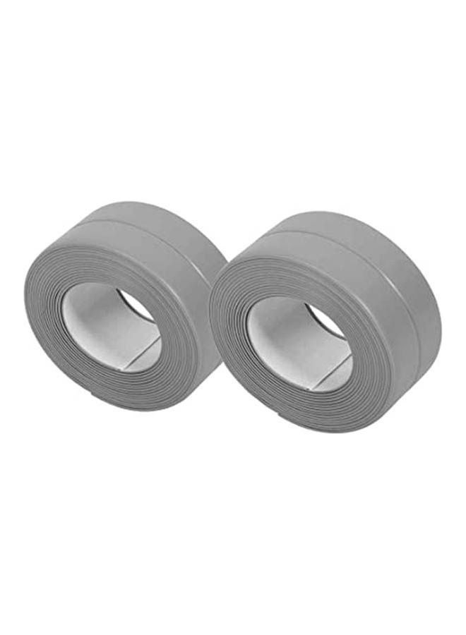 2Pcs Tub And Wall Caulk Strip Kitchen Caulk Tape Bathroom Wall Sealing Tape Waterproof Mildewproof Self-Adhesive Multicolour 3.8x3.2cm - Image 1