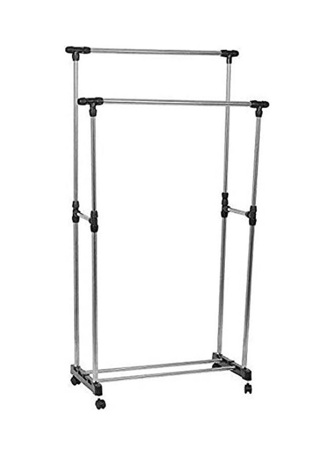 Double Clothes Hanger Silver 
