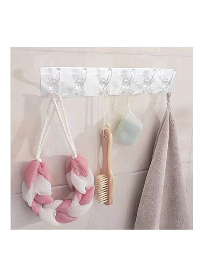 Generic - Double Face Clear Hook And Loop Flexible White - Image 1