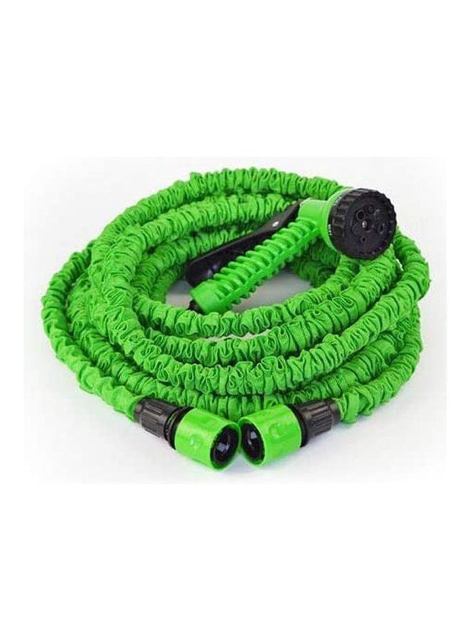 Generic Hose With Gun Water Garden Pipe Green Water Valve Spray Gun Green  - Image 1