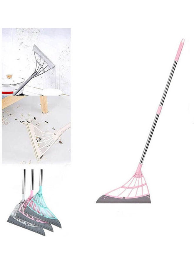 Generic Broom Mop Wiper Silicone Foldable Multicolour 