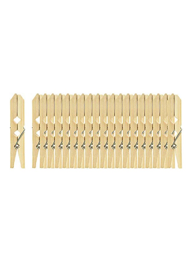 Clothing Tweezers 20 Pieces - Wood Beige - v1650543726/N53232858A_2