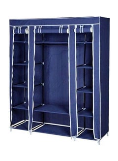 Safari Portable Closet With 2 Sections Large Blue