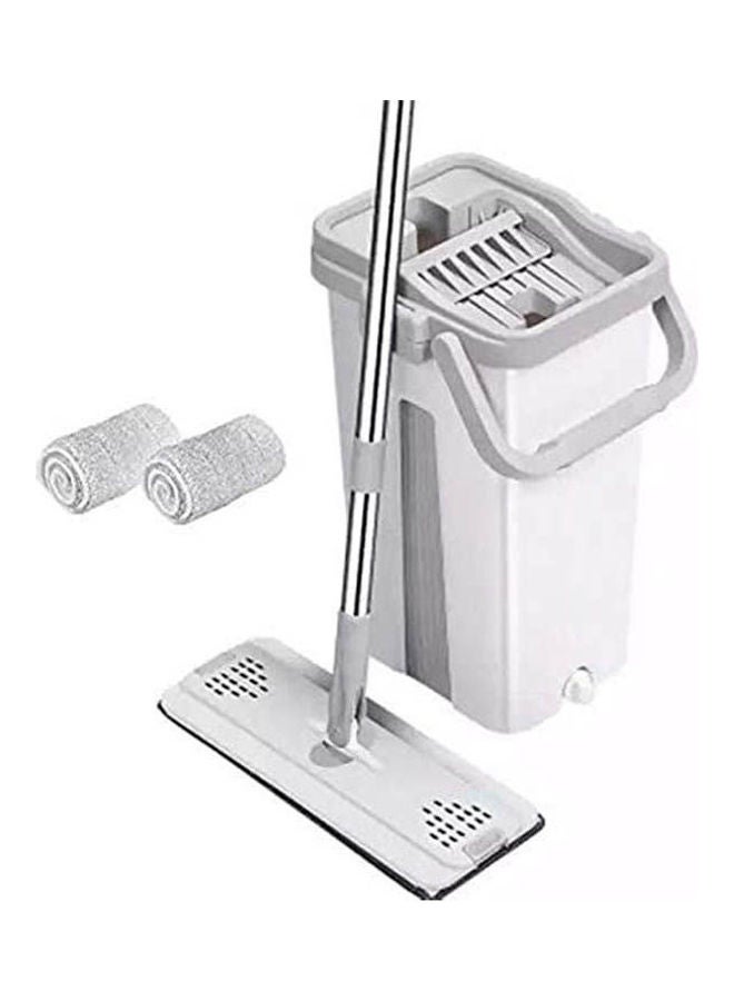 Flat Mop 360 Degree And 2 Mop Cloth White