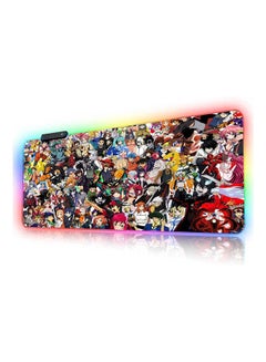 RGB Mouse Pad Japanese Anime Characters Crossover Custom Mousepad