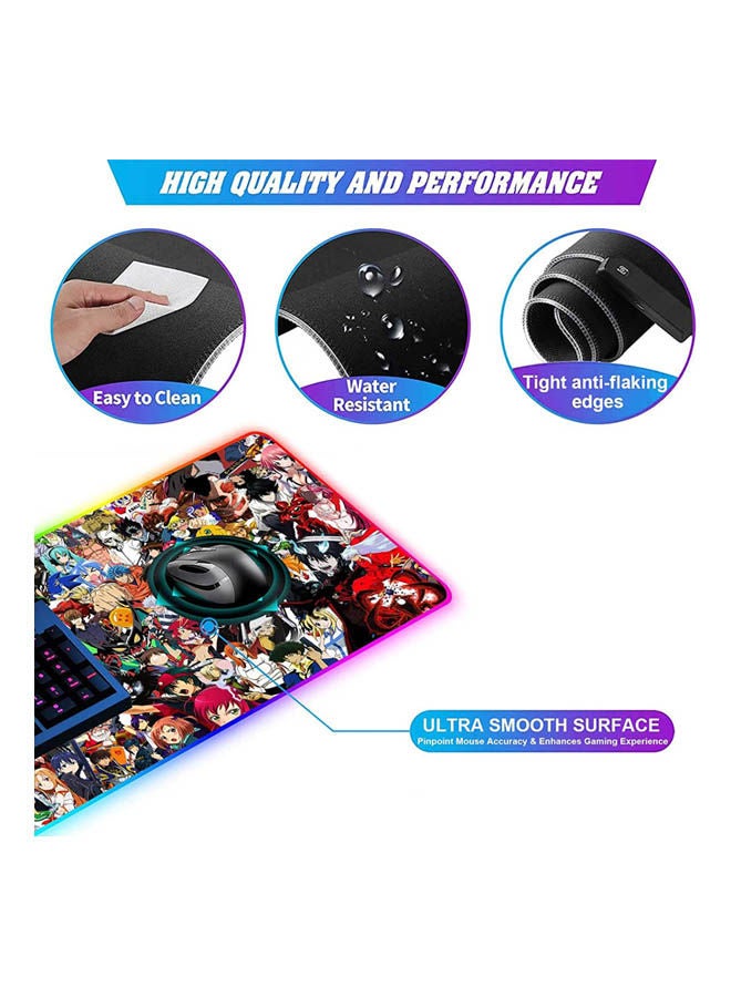 Generic - RGB Mouse Pad Japanese Anime Characters Crossover Custom Mousepad - Image 1