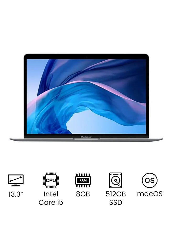 Apple MacBook Air 2020 13 Inch Intel 10th Gen i5 512GB SSD SSD 0GB  macOS MVH22AB/A Business Quad HD Retina Display English/Arabic Space Grey  - Image 1