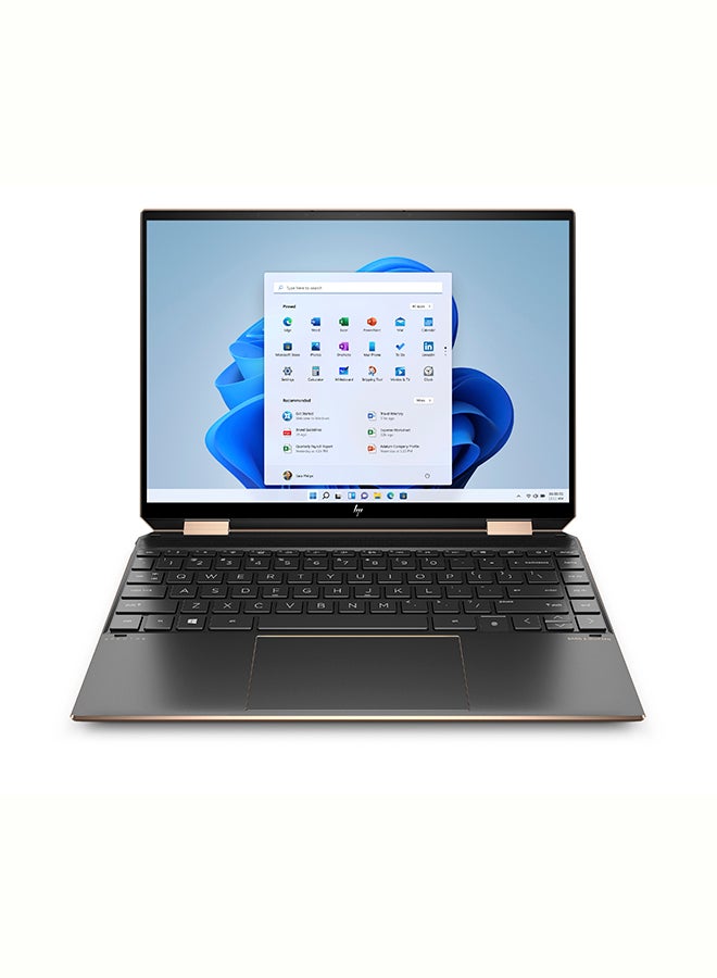 HP - Spectre x360 Convertible (Upgraded Version) Laptop 14-ea1016nx With 13.5-Inch WUXGA+ Display, Core i7-1195G7 Processor / 16GB RAM / 512GB SSD / Intel Iris Xe Graphics / Windows 11 Home / English/Arabic Nightfall Black - Image 1