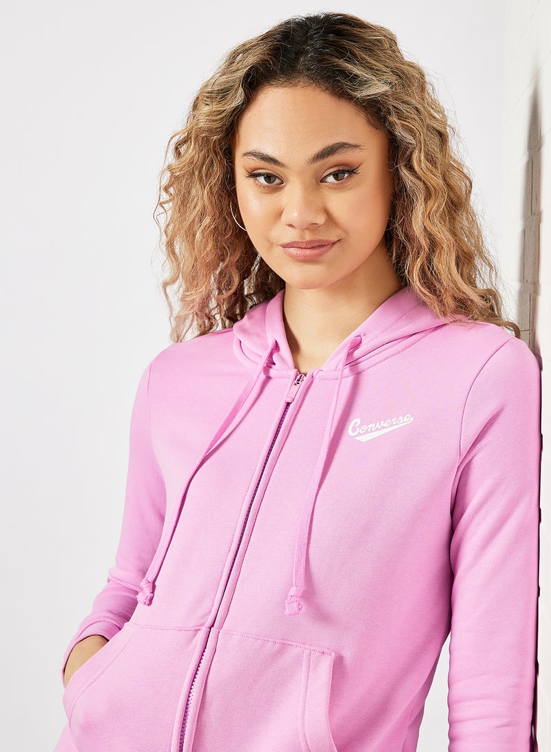 CONVERSE - Star Chevron Nova Hooded Jacket Lilac - Image 1