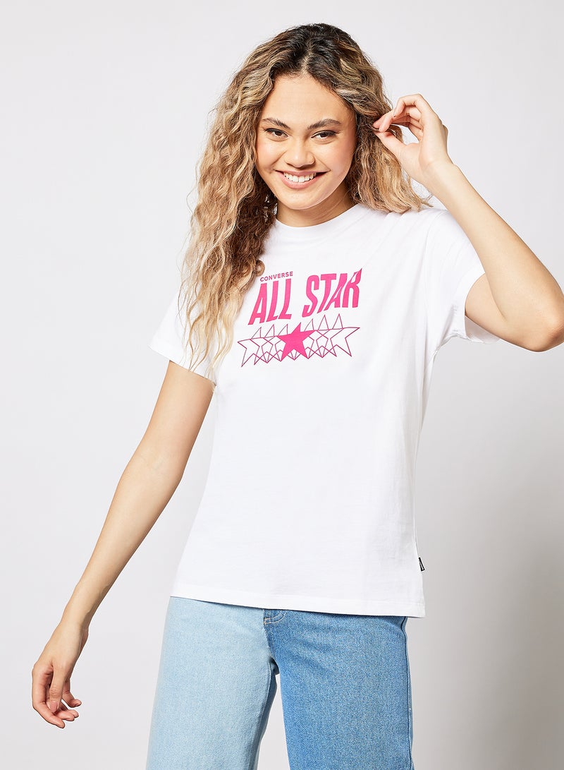 CONVERSE All Star Relaxed Fit T-Shirt White - Image 1