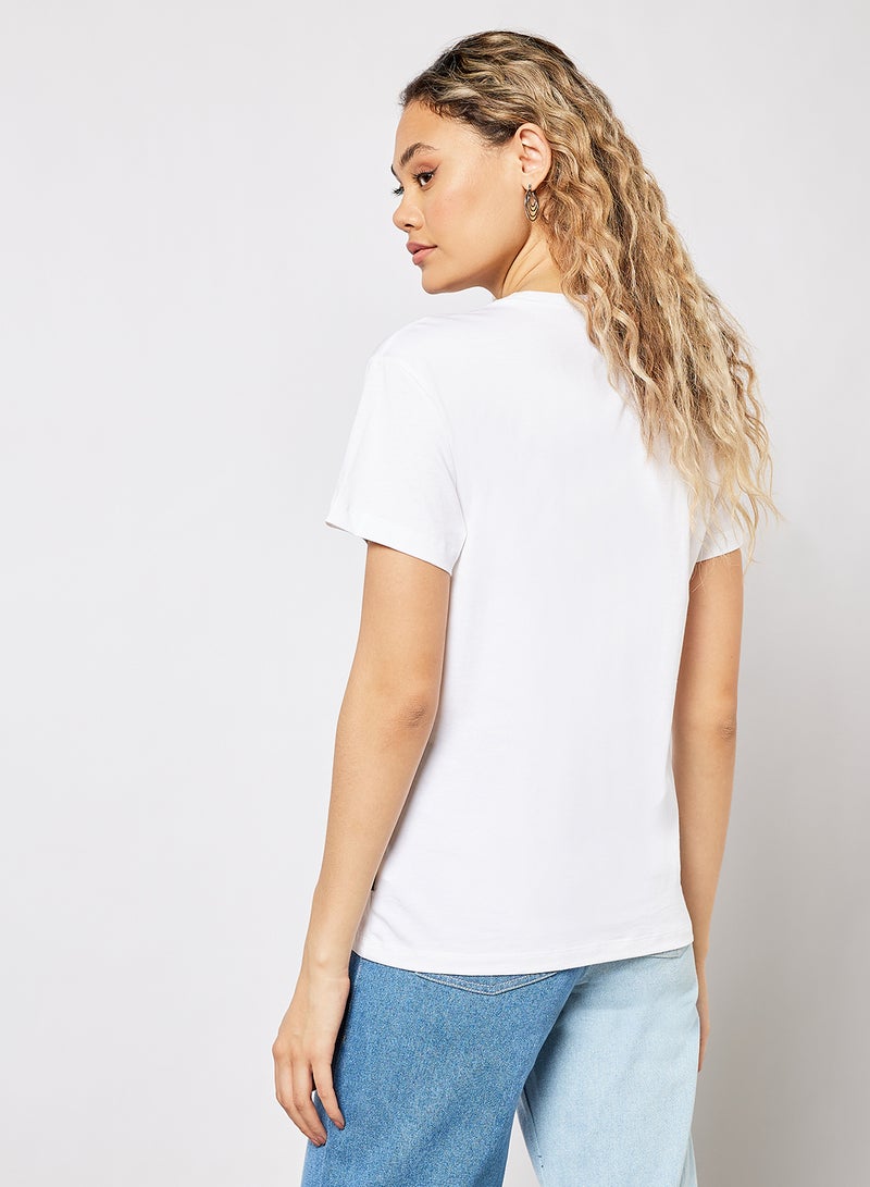 CONVERSE All Star Relaxed Fit T-Shirt White - Image 2