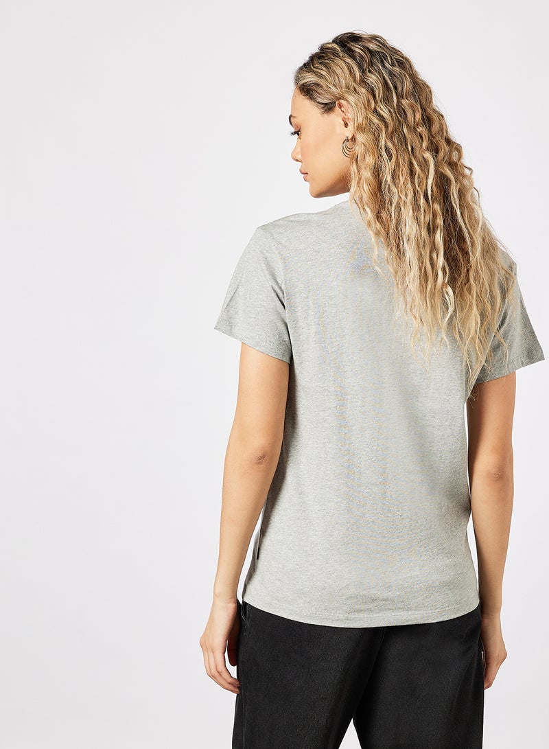CONVERSE All Star Relaxed Fit T-Shirt Grey - Image 2