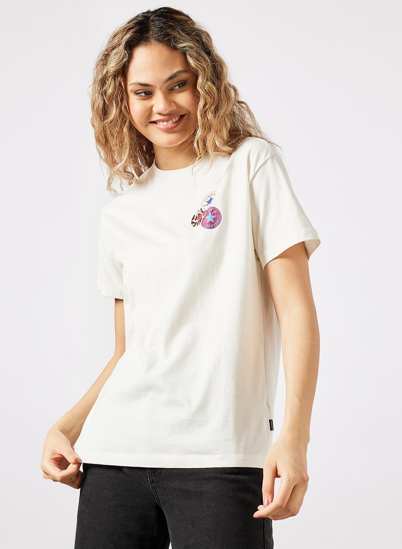 Logo Distort T-Shirt White - v1650611211/N34114568V_1