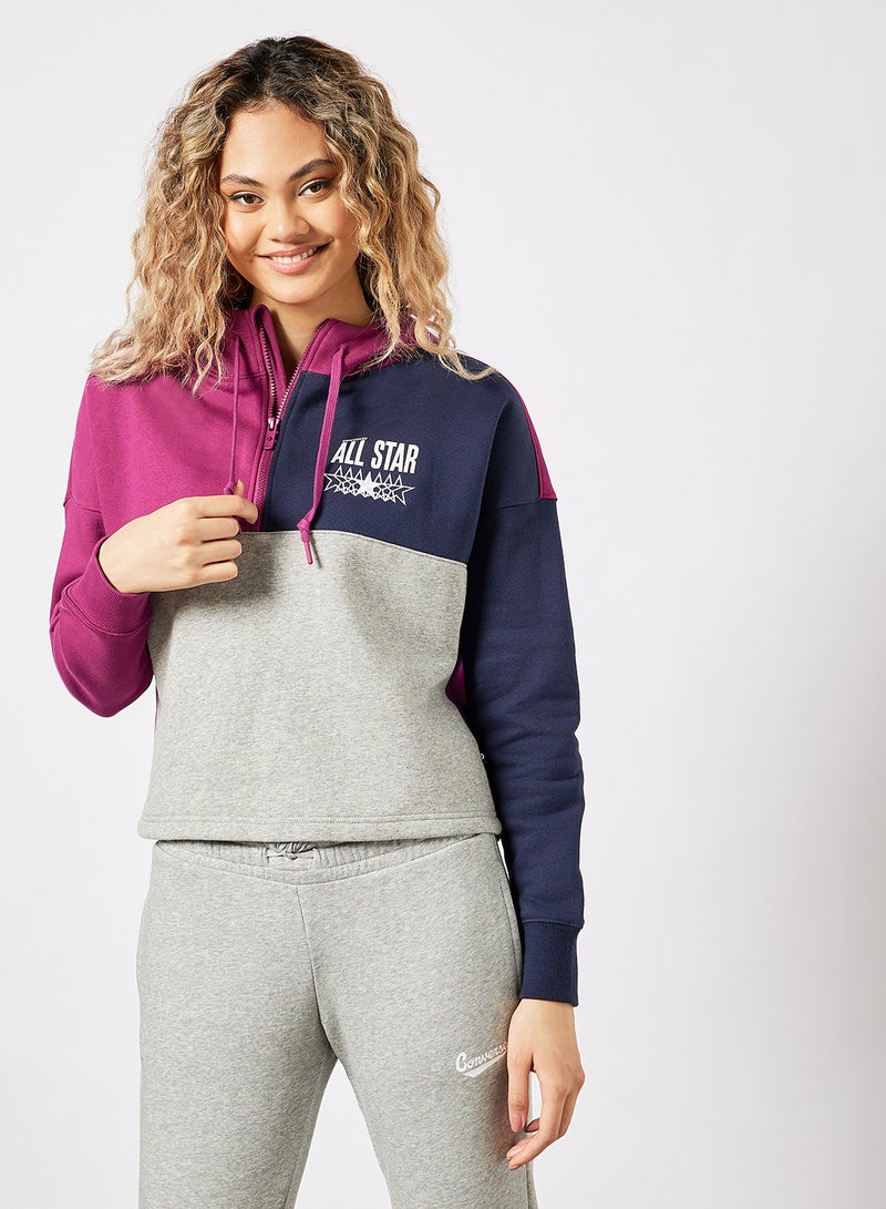 CONVERSE - All-Star Cropped Hoodie Multicolour - Image 1