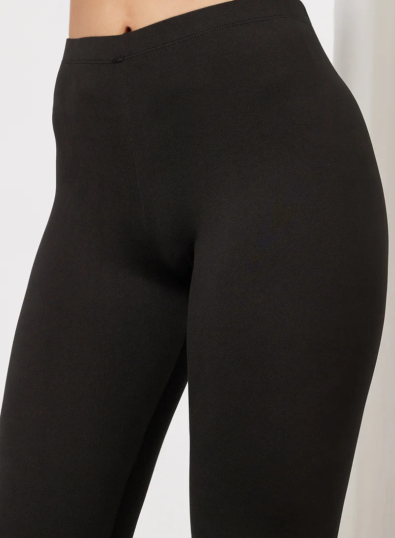 BRAVE SOUL Solid Slim Fit Mid Rise Jegging Black
