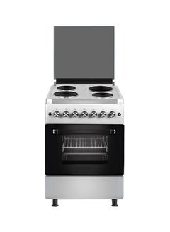 AFTRON Electric Cooker 4 Burner Hotplate With Electric Oven AFHP6080BS Black / Silver 