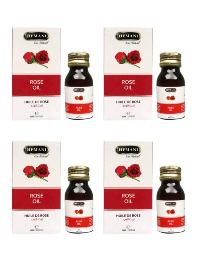 HEMANI Pack Of 4 Rose Oil 4x30ml  - Image 1