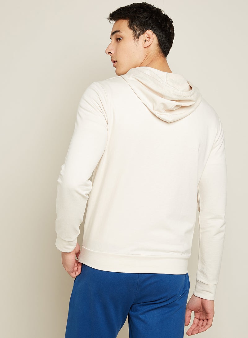 Noon East Men's Pack Of 2 Hoodies - 100% Fench Terry Cotton With Side Pockets And Zipper, Biowashed Fabric For Soft Handfeel Jet Black / White - Image 4