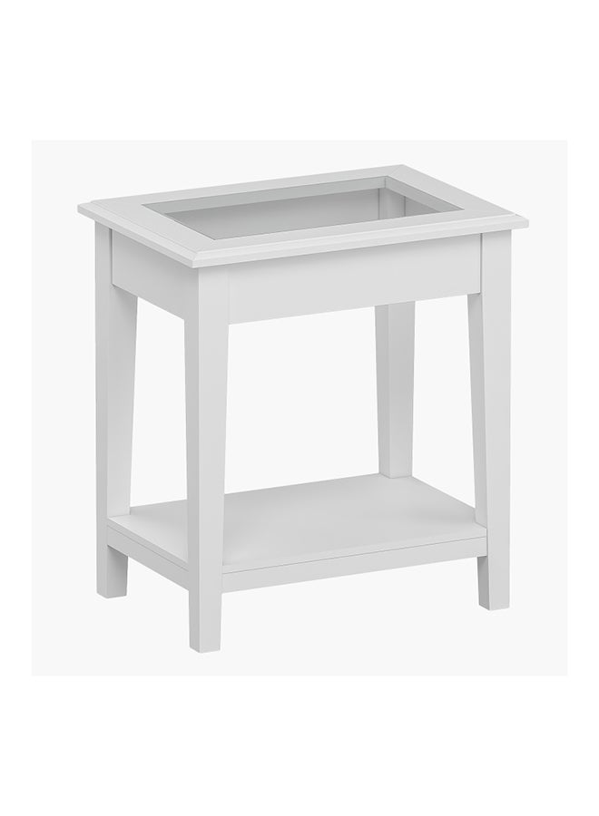 Lawrence End Table White 57x60x40cm