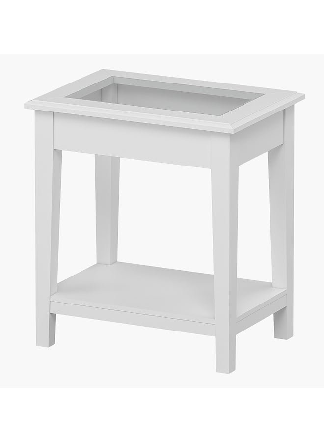 Lawrence End Table White 57x60x40cm