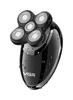 VGR V-302 Hair Trimmers - 4 In 1 Rotary Electric Shaver Wet Hair Clipper Rechargeable Facial Cleaning Brush Facial Care Beard Bald Black  - Image 3