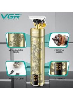 VGR V-076 Professional Hair Clipper Gold  - Image 4