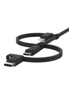 Boost Charge 3-In-1 Universal USB-A Cable - Charging Cord For Apple iPhones And iPads, Galaxy, Tablets, Smartphones - USB-C, Lightning, Micro-USB - Compatible With Various Devices - 3.3 Feet Black - v1650628041/N53233742A_3