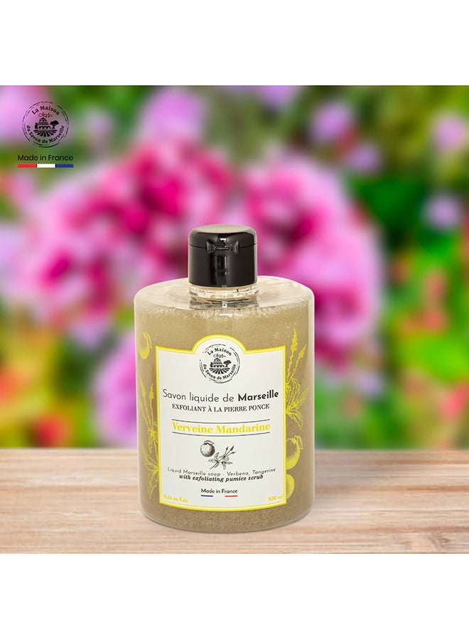 La Maison du Savon de Marseille Verveine Mandarine Extrafoliate Liquid Soap Multicolour 500ml  - Image 3
