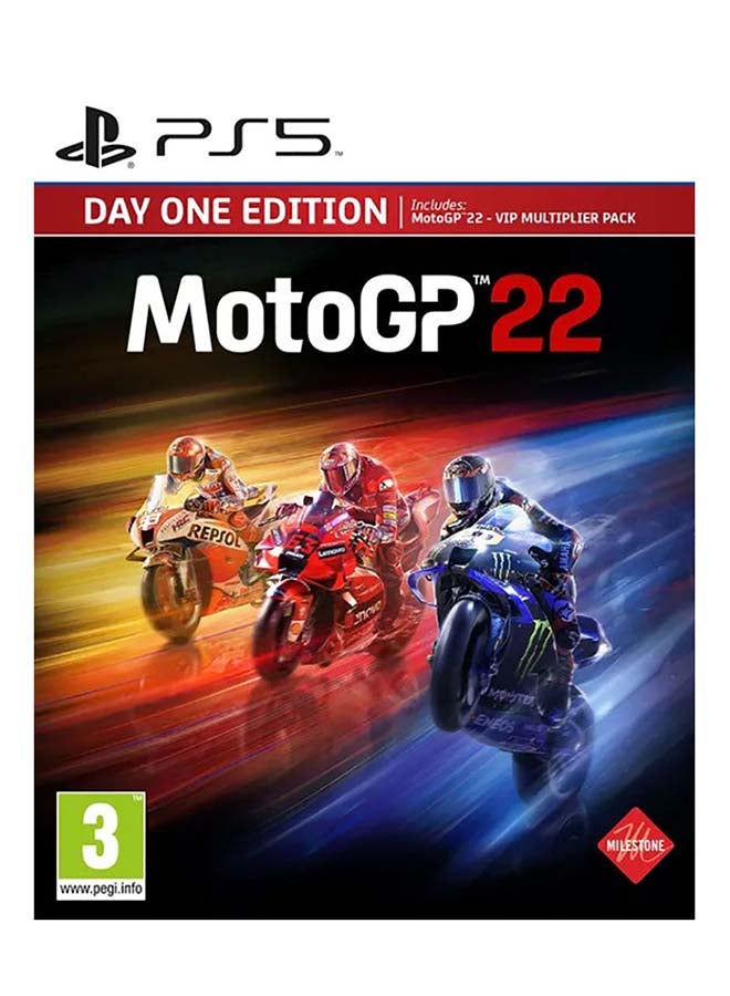 مايلستون لعبة Motogp 22 Day One Edition - سباق - بلايستيشن 5 (PS5)  - Image 1