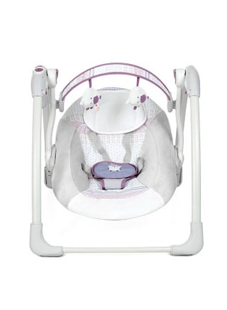 Deluxe Portable Baby Swing Automatic For Newborn To Toddler With Music And Lying Position  - White - v1650634504/N29904161A_1