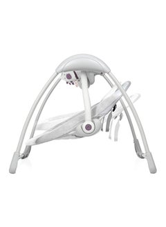 Mastela Deluxe Portable Baby Swing Automatic For Newborn To Toddler With Music And Lying Position  - White  - Image 3