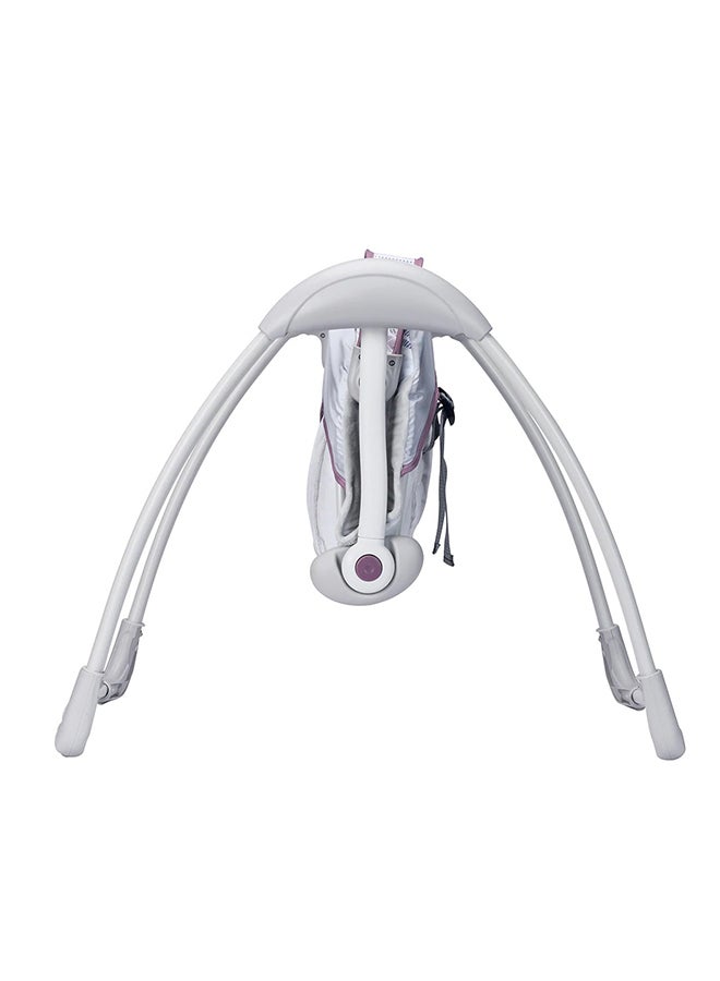 Mastela - Deluxe Portable Baby Swing Automatic For Newborn To Toddler With Music And Lying Position  - White - Image 1