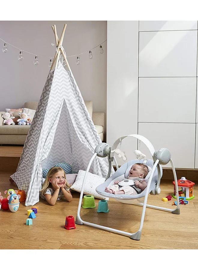Chicco Swing Relax & Play 0-6M, Cool Grey