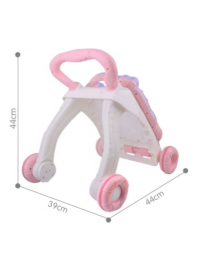 ليتل أنجل مشاية أطفال سيت تو ستاند، وحدة ألعاب وأنشطة للأطفال مع طاولة موسيقية ممتعة للأطفال حديثي المشي، مزودة بإضاءة وأصوات، لتعلم المشي للأعمار من 9 و12 و18 شهر وعمر سنة وسنتان والرضع للأولاد والبنات - لون وردي - Image 5