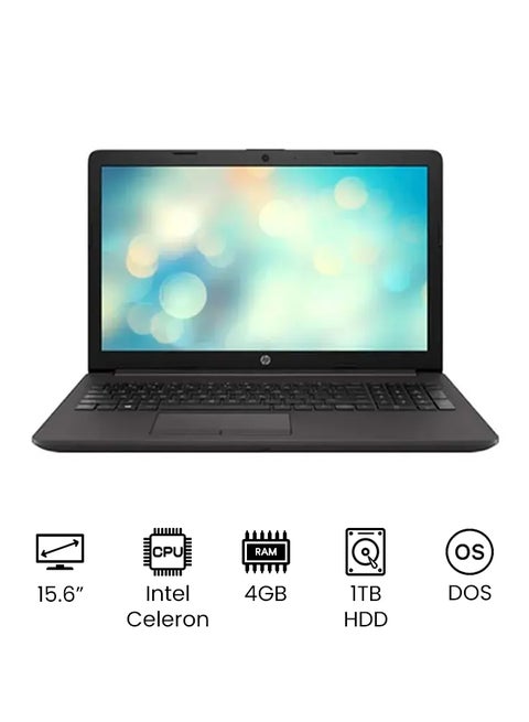 250 G7 Laptop with 15.6 inch HD Anti-glare Display/Intel Celeron N4020 (1.1 GHz)/4GB RAM/1T HDD/Intel UHD Graphics/DOS(Without Windows)/ English/Arabic Dark Ash Silver